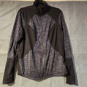 Zella Grey/Black Running Jacket Size 1X